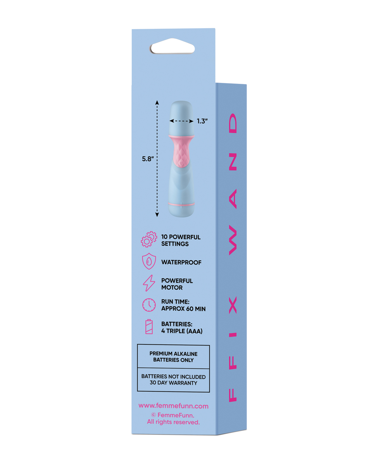 Femmefunn Ffix Waterproof Bullet Vibrator - Blue 5 Femmefunn Ffix Waterproof Bullet Vibrator - Blue - Image 5