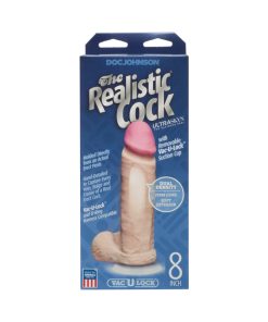 The Realistic Cock - Ur3 - 8 Inch White