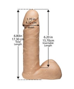 Vac-U-Lock - 6 Inch Ur3 Cock White
