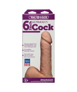 Vac-U-Lock - 6 Inch Ur3 Cock White