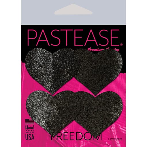 Pastease Petites Liquid Hearts Pasties Black 2-Pack - Image 3