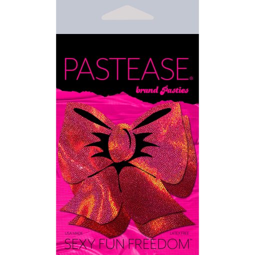 Pastease Holographic Red Bow Pasties - Image 3