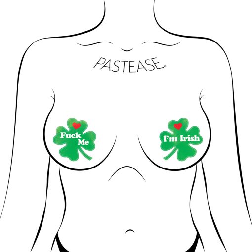 Pastease Fuck Me I'M Irish Shamrock Pasties - Image 2