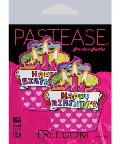Pastease Happy Birthday Cupcake Pasties Pink