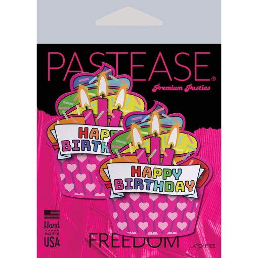 Pastease Happy Birthday Cupcake Pasties Pink - Image 3