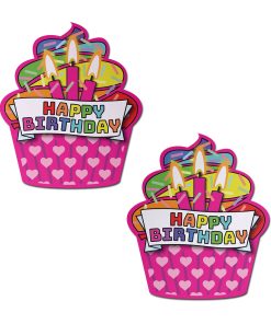 Pastease Happy Birthday Cupcake Pasties Pink