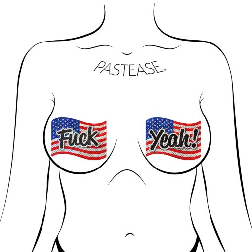 Pastease Fuck Yeah! Usa Flag Pasties - Image 2
