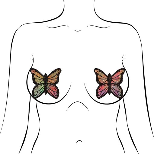 Pastease Glitter Butterfly Pasties Pastel Rainbow - Image 2