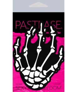 Pastease Skeleton Hands Pasties Black