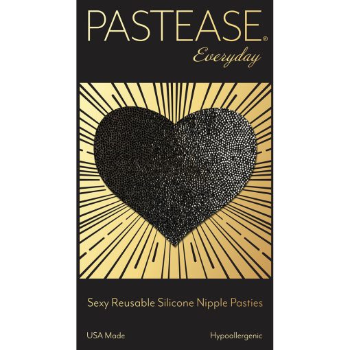 Pastease Everyday Reusable Heart Pasties Black - Image 3