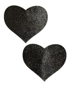Pastease Everyday Reusable Heart Pasties Black