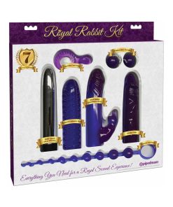 Pipedream 7-Piece Royal Rabbit Kit Purple
