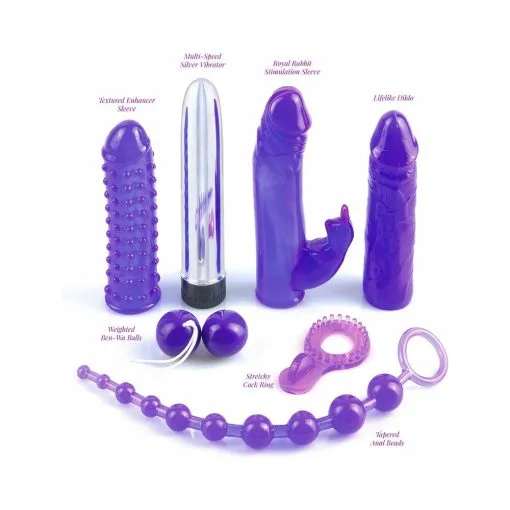 Pipedream 7-Piece Royal Rabbit Kit Purple - Image 2