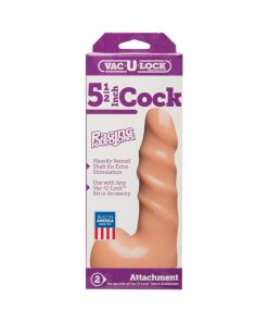 Vac-U-Lock - 5.5 Inch Cock - Raging Hard-Ons White