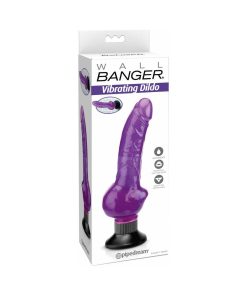 Waterproof Wall Bangers Realistic Vibrator With Suction Cup Purple