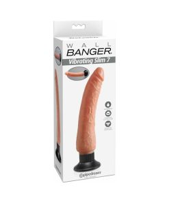 Waterproof Wall Bangers Realistic Vibrator With Suction Cup Beige