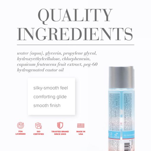 Jo H2O Warming Water-Based Lubricant 4 Oz. - Image 2
