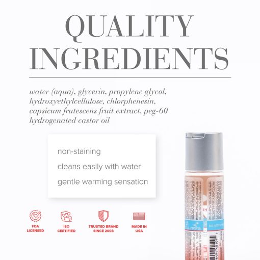 Jo H2O Anal Warming Water-Based Lubricant 2 Oz. - Image 2