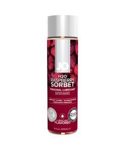 Jo H2O Raspberry Sorbet Flavored Water-Based Lubricant 4 Oz.