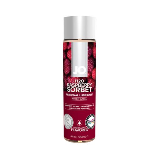 Jo H2O Raspberry Sorbet Flavored Water-Based Lubricant 4 Oz.