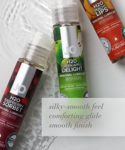 Jo H2O Raspberry Sorbet Flavored Water-Based Lubricant 4 Oz.