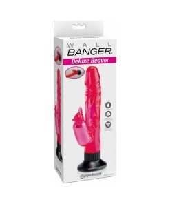 Waterproof Wall Bangers Deluxe Beaver Dual Stimulation Vibrator Pink