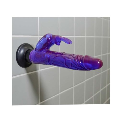Waterproof Wall Bangers Deluxe Bunny Realistic Rabbit Vibrator With Suction Cup Purple - Image 9