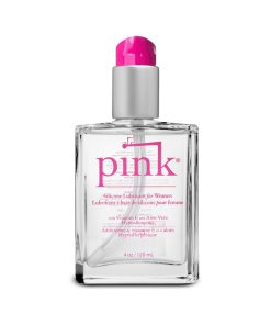 Pink Silicone Lubricant 4 Oz. Glass Bottle
