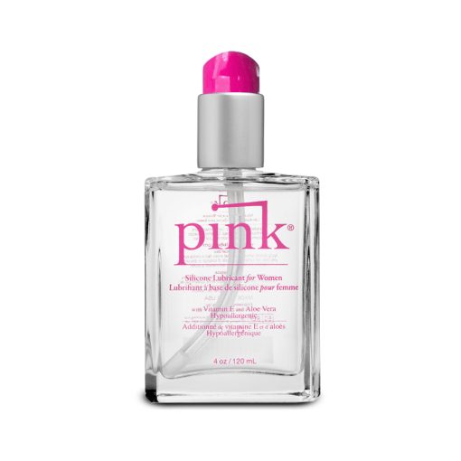 Pink Silicone Lubricant 4 Oz. Glass Bottle