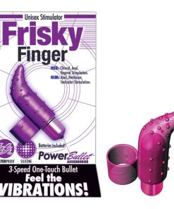 Frisky Finger Massager W/Power Bullet Purple