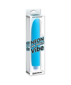 Neon Luv Touch Vibe Waterproof Slimline Vibrator Blue
