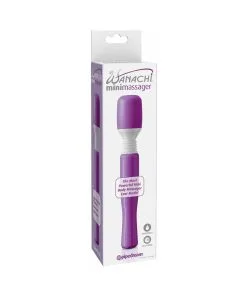 Mini Wanachi Waterproof Massager Flexible Silicone Wand Vibrator Purple