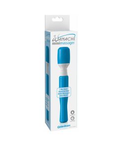 Mini Wanachi Waterproof Massager Flexible Silicone Wand Vibrator Blue