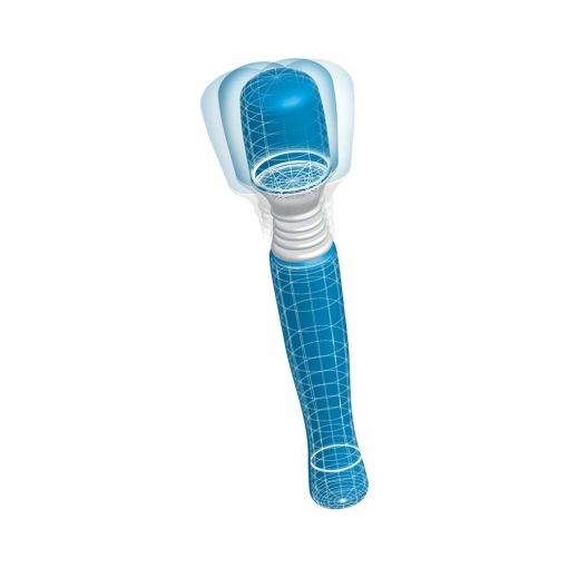 Mini Wanachi Waterproof Massager Flexible Silicone Wand Vibrator Blue - Image 3