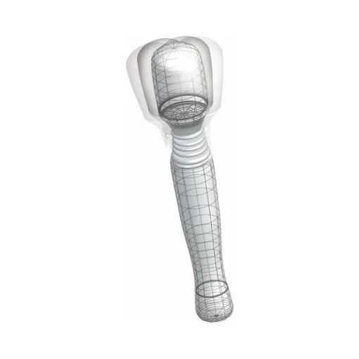 Mini Wanachi Waterproof Flexible Silicone Wand Vibrator – White - Image 3