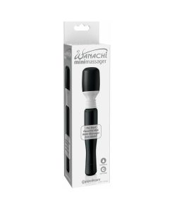 Mini Wanachi Waterproof Massager Flexible Silicone Wand Vibrator Black