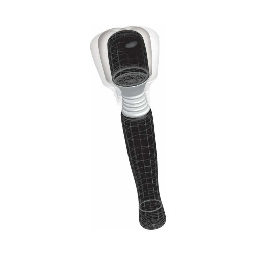 Mini Wanachi Waterproof Massager Flexible Silicone Wand Vibrator Black - Image 3