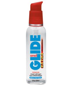 Body Action Anal Glide Extra 2 Fl Oz Water Based Desensitizing Lubricant