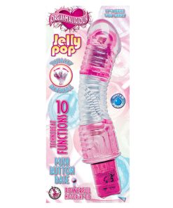 Orgasmalicious Jelly Pop Bendable Multispeed Waterproof Vibe (Clear/Pink)