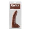 Basix Rubber Works Fat Boy 10 In. Dildo With Balls Brown
