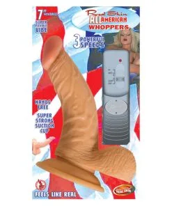 Realistic Sex Toys for Women – All American Whoppers 7in Vibrating Dildo