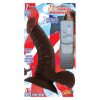 Afro American 7-Inch Vibrating Dildo with Suction Cup – Realistic Brown