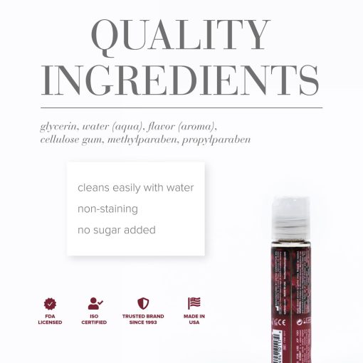 Jo H2O Raspberry Sorbet Flavored Water-Based Lubricant 1 Oz. - Image 2