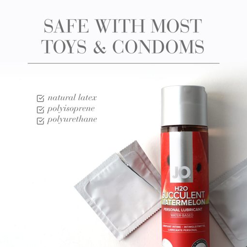 Jo H2O Succulent Watermelon Flavored Water-Based Lubricant 1 Oz. - Image 3
