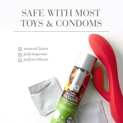 Jo H2O Tropical Passion Flavored Water-Based Lubricant 1 Oz. - Image 3