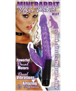 Mini Rabbit Vibro Wand Clit Stimulating Vibe (Purple)