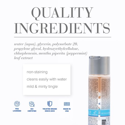Jo H2O Anal Cooling Water-Based Lubricant 4 Oz. - Image 2