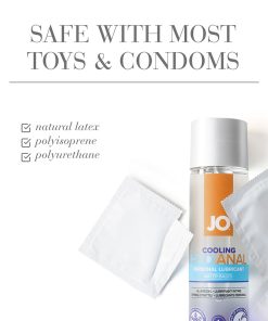 Jo H2O Anal Cooling Water-Based Lubricant 4 Oz.
