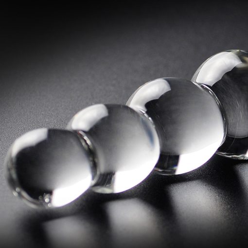 Icicles No. 2 Beaded 8.5 In. Glass Dildo Clear - Image 4
