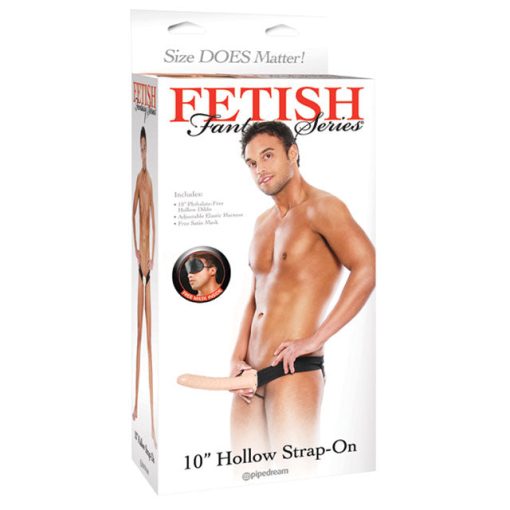 Fetish Fantasy Series 10 In. Hollow Strap-On Beige